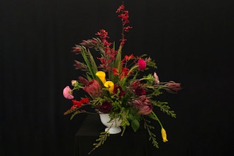 Floral Design: Compote Arrangement
